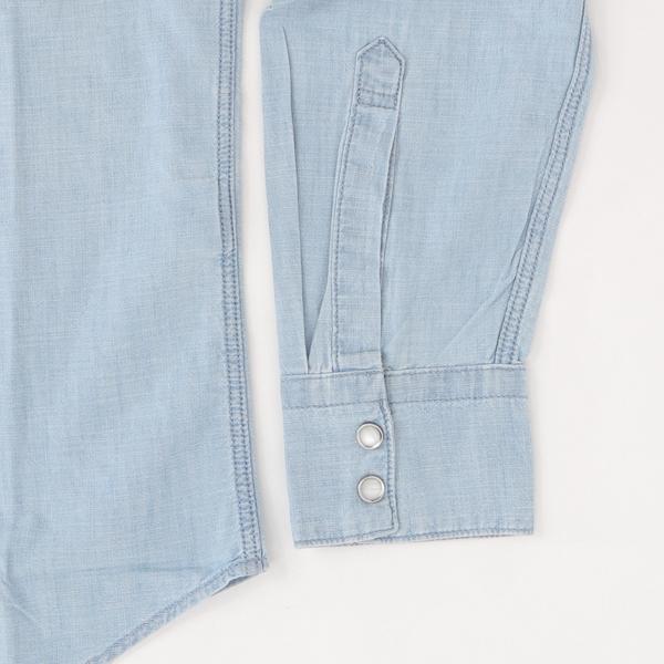リーバイス　BARSTOW ウエスタンシャツ STANDARD　85744-00 66)BURNETT LIGHT CHAMBRAY シャンブレー　5.0oz  ライトシャンブレーの画像