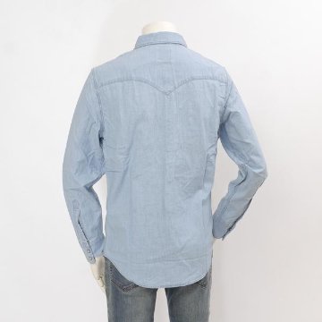 リーバイス　BARSTOW ウエスタンシャツ STANDARD　85744-00 66)BURNETT LIGHT CHAMBRAY シャンブレー　5.0oz  ライトシャンブレーの画像