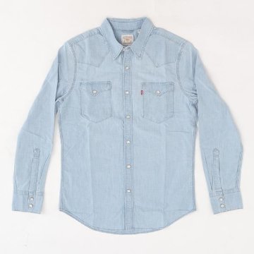 リーバイス　BARSTOW ウエスタンシャツ STANDARD　85744-00 66)BURNETT LIGHT CHAMBRAY シャンブレー　5.0oz  ライトシャンブレーの画像