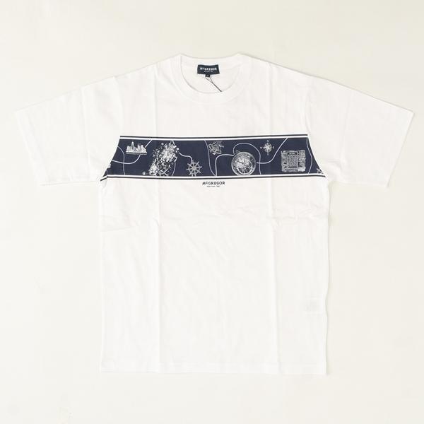 マッグレガー　メンズ半袖Ｔシャツ、111725104 航海時代のモチーフTeeシャツ M,L,XL  綿100％の画像