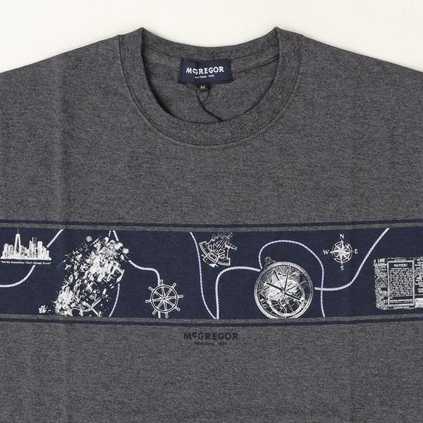 マッグレガー　メンズ半袖Ｔシャツ、111725104 航海時代のモチーフTeeシャツ M,L,XL  綿100％の画像