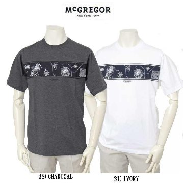 マッグレガー　メンズ半袖Ｔシャツ、111725104 航海時代のモチーフTeeシャツ M,L,XL  綿100％の画像