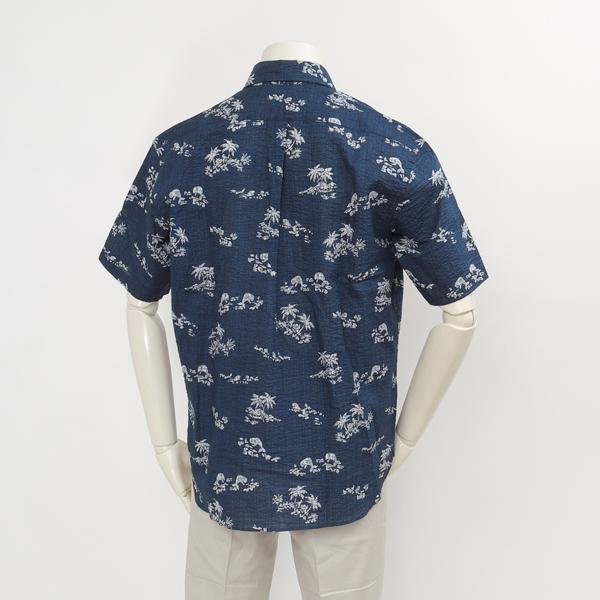 30％OFF McGREGOR　マクレガー 111164701 メンズ　半袖シャツ　ハワイアンアイビー　ボタダウンｓロハ風プリントシャツの画像