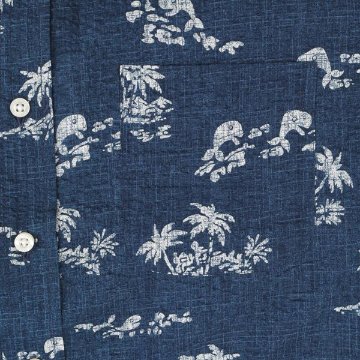 30％OFF McGREGOR　マクレガー 111164701 メンズ　半袖シャツ　ハワイアンアイビー　ボタダウンｓロハ風プリントシャツの画像