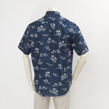 30％OFF McGREGOR　マクレガー 111164701 メンズ　半袖シャツ　ハワイアンアイビー　ボタダウンｓロハ風プリントシャツの画像
