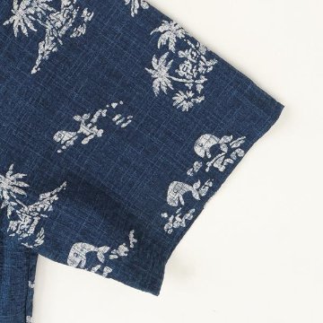 30％OFF McGREGOR　マクレガー 111164701 メンズ　半袖シャツ　ハワイアンアイビー　ボタダウンｓロハ風プリントシャツの画像