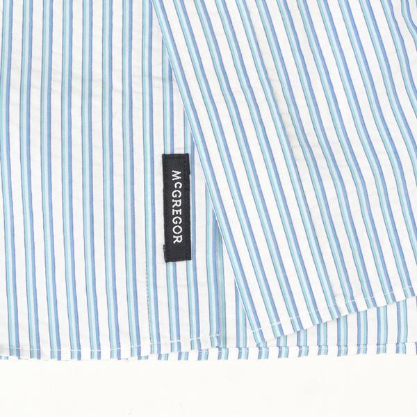 30％OFFセール McGREGOR　マクレガー 111164704 メンズ　半袖シャツ　COOL MAX サッカー素材の涼しいボタンダウン半袖シャツの画像