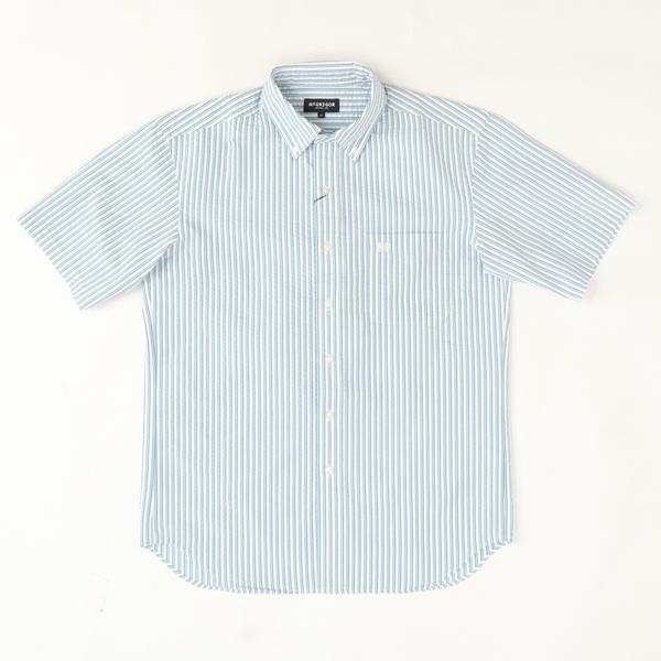 30％OFFセール McGREGOR　マクレガー 111164704 メンズ　半袖シャツ　COOL MAX サッカー素材の涼しいボタンダウン半袖シャツの画像
