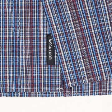 30％OFFセール McGREGOR　マクレガー 111164704 メンズ　半袖シャツ　COOL MAX サッカー素材の涼しいボタンダウン半袖シャツの画像