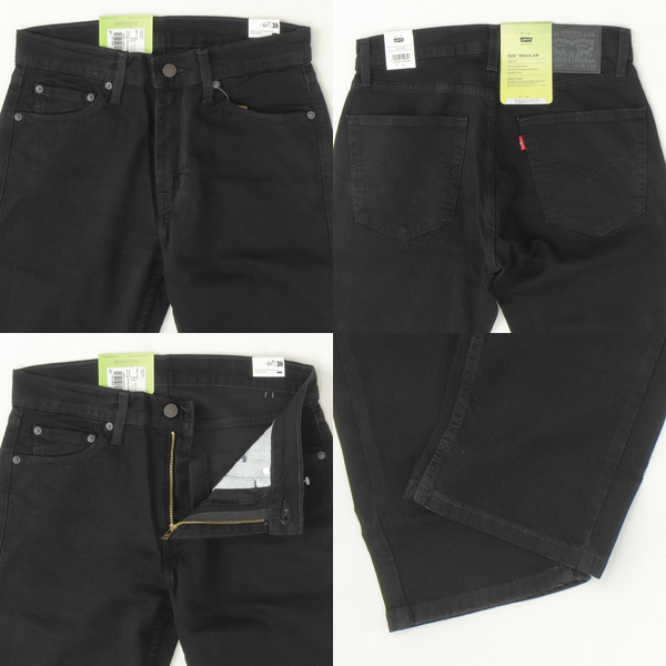 リーバイス LEVI'S 505 ジーンズ ストレート レギュラー ストレート ストレッチ 00505-1469 ブラック メンズ パンツ の画像