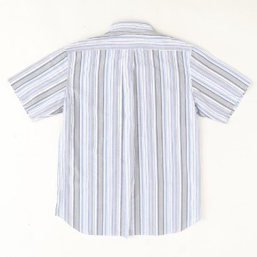  McGREGOR マックレガー メンズ 半袖シャツ 1111165101　10%OFF  Cool　Max ボタンダウウサッカーストライプ 綿75％　ポリエステル25％ の画像
