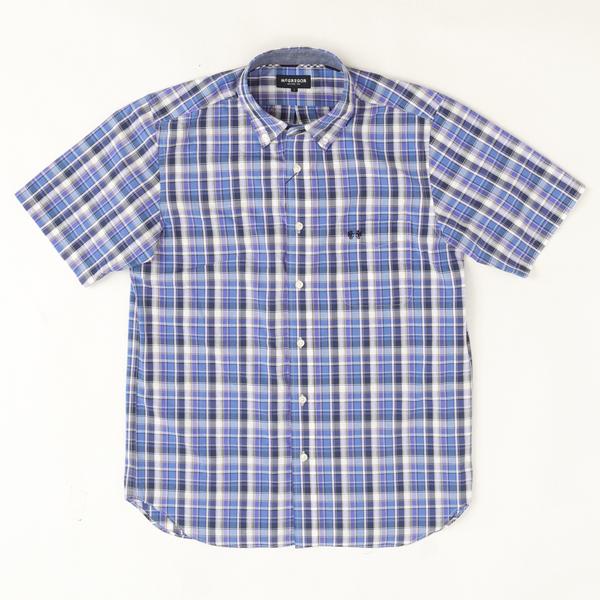  McGREGOR マックレガー メンズ 半袖シャツ 1111165101　10%OFF  Cool　Max ボタンダウウサッカーストライプ 綿75％　ポリエステル25％ の画像