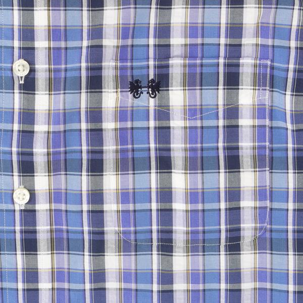  McGREGOR マックレガー メンズ 半袖シャツ 1111165101　10%OFF  Cool　Max ボタンダウウサッカーストライプ 綿75％　ポリエステル25％ の画像