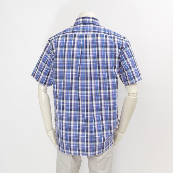  McGREGOR マックレガー メンズ 半袖シャツ 1111165101　10%OFF  Cool　Max ボタンダウウサッカーストライプ 綿75％　ポリエステル25％ の画像