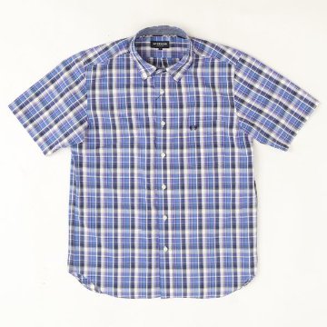  McGREGOR マックレガー メンズ 半袖シャツ 1111165101　10%OFF  Cool　Max ボタンダウウサッカーストライプ 綿75％　ポリエステル25％ の画像