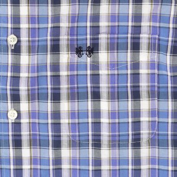  McGREGOR マックレガー メンズ 半袖シャツ 1111165101　10%OFF  Cool　Max ボタンダウウサッカーストライプ 綿75％　ポリエステル25％ の画像