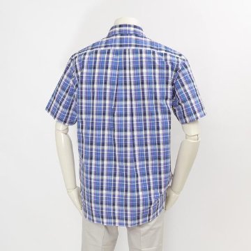  McGREGOR マックレガー メンズ 半袖シャツ 1111165101　10%OFF  Cool　Max ボタンダウウサッカーストライプ 綿75％　ポリエステル25％ の画像