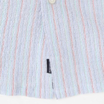  McGREGOR マックレガー メンズ 半袖シャツ 111165103　10%OFF  レギュラー襟のサッカー ストレッチシャツ ちぢみ風サカー、襟留め隠しボタン仕様 綿95％ポリウレタン5％の画像