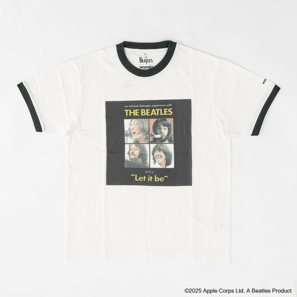 Wrangler ラングラー Beatles ビートルズ wt9013 プリントTシャツ HELP 半袖 ショートスリーブ メンズ レディース トップス ジョンレノン JohnLennon の画像