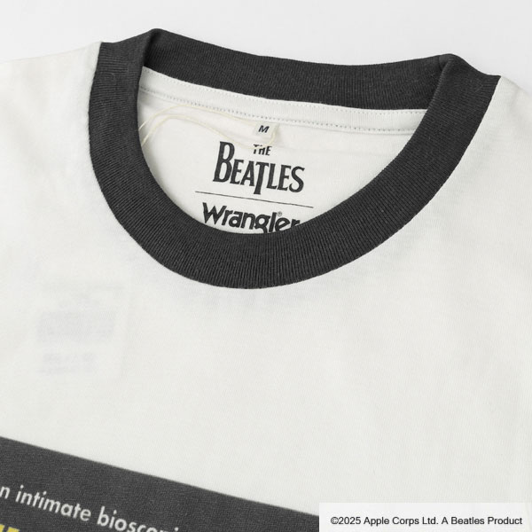 Wrangler ラングラー Beatles ビートルズ wt9013 プリントTシャツ HELP 半袖 ショートスリーブ メンズ レディース トップス ジョンレノン JohnLennon の画像