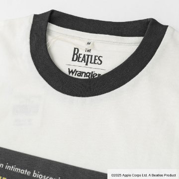 Wrangler ラングラー Beatles ビートルズ wt9013 プリントTシャツ HELP 半袖 ショートスリーブ メンズ レディース トップス ジョンレノン JohnLennon の画像