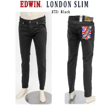 EDWIN　E1410  LONDON SLIM COLOR  ツイルストレッチカラースリム  綿98％　ポリウレタン2％　   牛革ラベル　太もも細目のスリム 　の画像