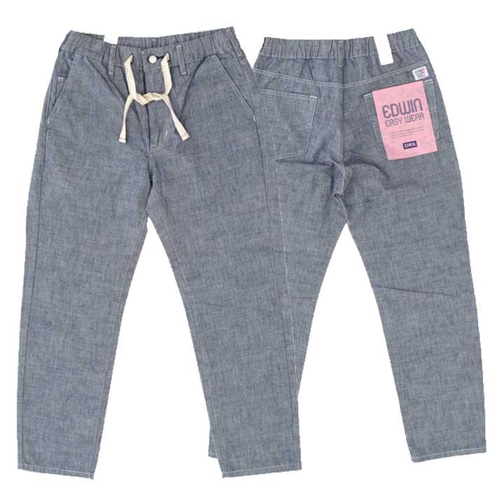 EDWIN エドウィン EEW01 EASY PANTS 綿95% 植物繊維5％　バナナ メンズ パンツ 夏 涼しい 清涼感　イージーパンツの画像