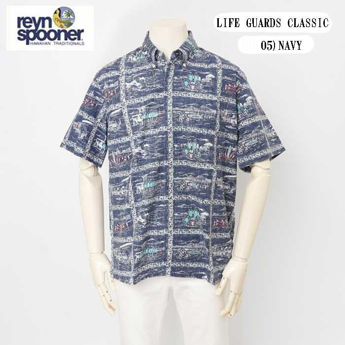 reynspooner レインスプーナー　125-5322 LIFE　GURDS CLASSIC ボタンフロント　前開　半袖　アロハシャツ　ハワイ　の画像