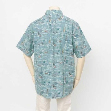reynspooner レインスプーナー　126-5625 SURFRS PARADISE CLASSIC　プルオーバー アロハ シャツ　ハワイ 夏 半袖 トップス の画像