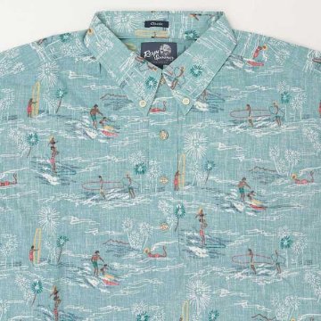 reynspooner レインスプーナー　126-5625 SURFRS PARADISE CLASSIC　プルオーバー アロハ シャツ　ハワイ 夏 半袖 トップス の画像