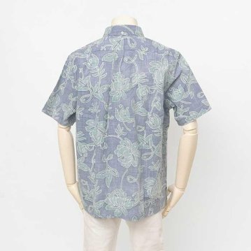 reynspooner レインスプーナー　126-6166 CLASSIC　PAREAU PO 0196）BLUE　HORIZON 半袖　アロハシャツの画像
