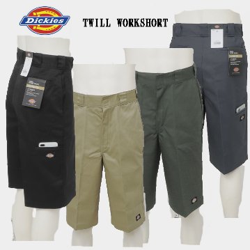 Dickies ディッキーズ 42283 twill work short ツイル ワーク ショートパンツ メンズ 短パン 半ズボン の画像