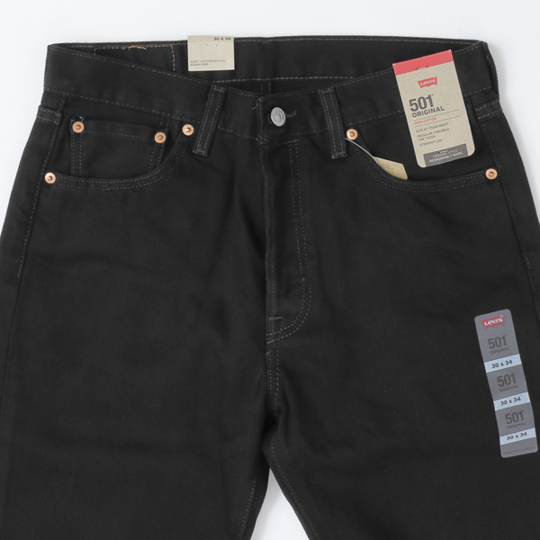 LEVI’S リーバイス 501 USAインポート製品 股下91cm L36 脚長 オリジナルフィット  00501-06 60）BLACK　メンズの画像