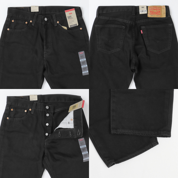 LEVI’S リーバイス 501 USAインポート製品 股下91cm L36 脚長 オリジナルフィット  00501-06 60）BLACK　メンズの画像