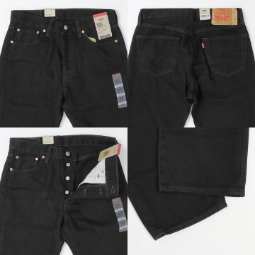 LEVI’S リーバイス 501 USAインポート製品 股下91cm L36 脚長 オリジナルフィット  00501-06 60）BLACK　メンズの画像
