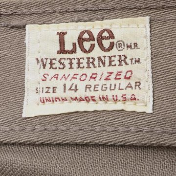 Lee 102　ウエスターナー　サティーン　ボーイズ14サイズ　27インチ　ク deadstock 米国製品　デッドストックの画像