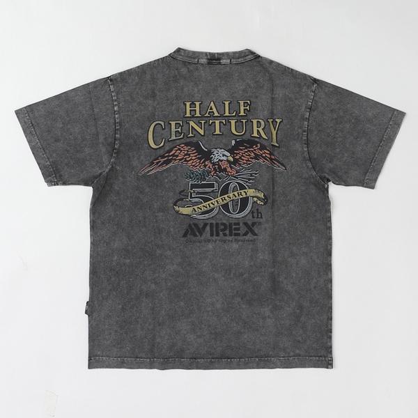 AVIREX アビレックス Tシャツ 半袖T メンズ 5234001 50周年記念Tシャツ HALF CENTURY ANNIV TEE半袖 トップス プリントT の画像