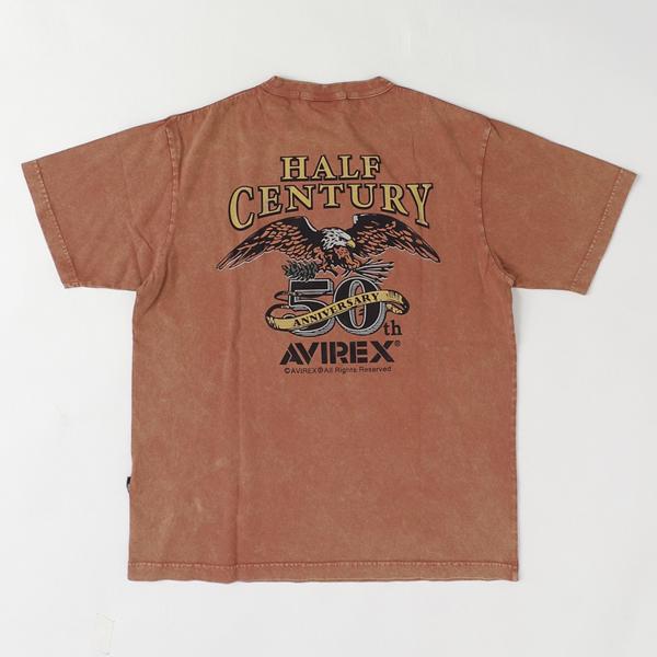 AVIREX アビレックス Tシャツ 半袖T メンズ 5234001 50周年記念Tシャツ HALF CENTURY ANNIV TEE半袖 トップス プリントT の画像