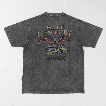 AVIREX アビレックス Tシャツ 半袖T メンズ 5234001 50周年記念Tシャツ HALF CENTURY ANNIV TEE半袖 トップス プリントT の画像