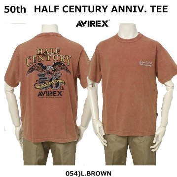 AVIREX アビレックス Tシャツ 半袖T メンズ 5234001 50周年記念Tシャツ HALF CENTURY ANNIV TEE半袖 トップス プリントT の画像