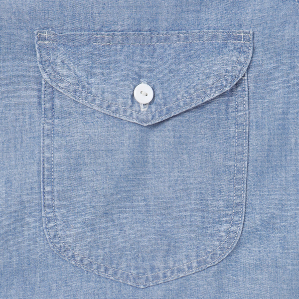 Lee メンズ LM7233 Chambray Work Shirts 長袖シャツ ユッタリフィット　シャンブレー　綿100％ ワークシャツ　ツーポケットの画像
