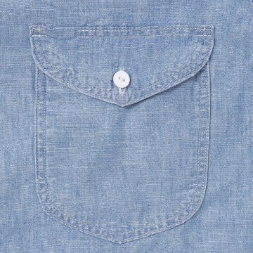 Lee メンズ LM7233 Chambray Work Shirts 長袖シャツ ユッタリフィット　シャンブレー　綿100％ ワークシャツ　ツーポケットの画像
