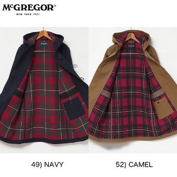 McGREGOR(マグレガー)メンズ 　ダッフルコート　119129601　/アメカジ　ネイビー　キャメルの画像