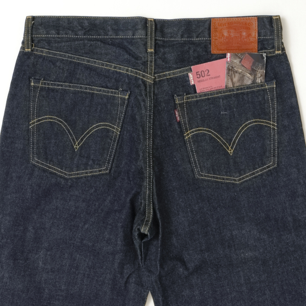 Levi‘s リーバイス 502 レギュラーストレート メンズ ジーンズ Yellow イエローステッチ 00502-0303の画像