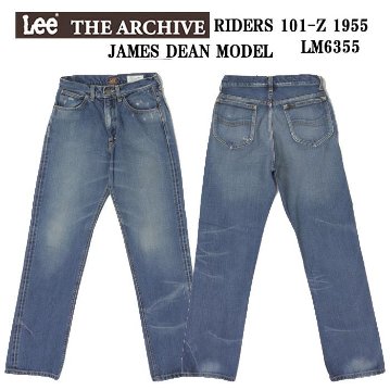 Lee アーカイブ 1955モデル　 LM6355  46)USED  Riders101-Z　ジェームズディ-ンモデル  Left Hand　Selvedge　Denim の画像