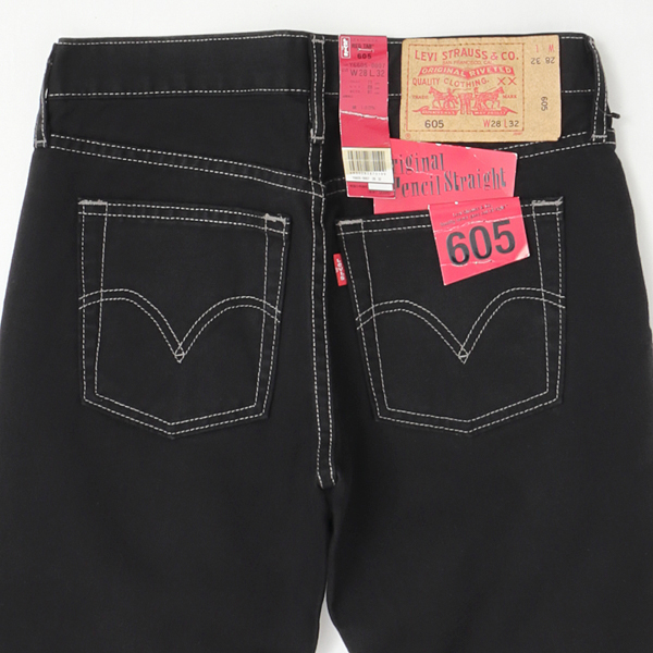 リーバイス LEVI'S  605 ジーンズ original pencil straight ブラック 後染め deadstock デッドストック メンズ の画像