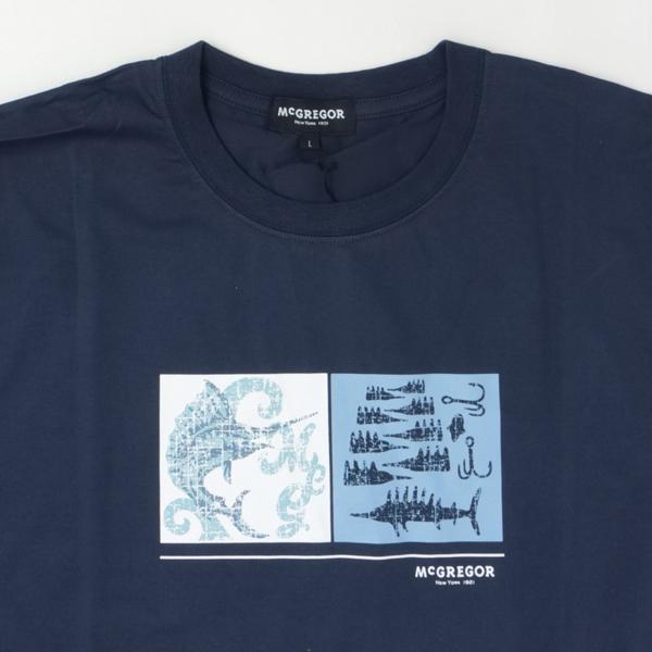マッグレガー 111725406 カジキモチーフTee 綿100％　メンズ　紳士　Tシャツ　の画像