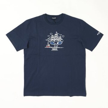 マッグレガー 113725402 PEANUTS　Tee スヌーピー＆ウッドストック 綿100％　メンズ　紳士　Tシャツ　の画像