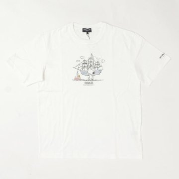 マッグレガー 113725402 PEANUTS　Tee スヌーピー＆ウッドストック 綿100％　メンズ　紳士　Tシャツ　の画像
