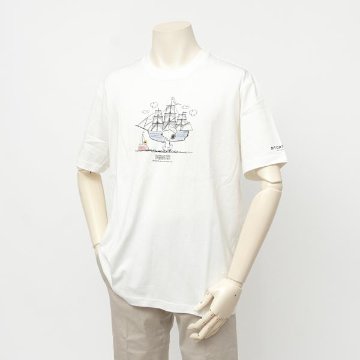 マッグレガー 113725402 PEANUTS　Tee スヌーピー＆ウッドストック 綿100％　メンズ　紳士　Tシャツ　の画像